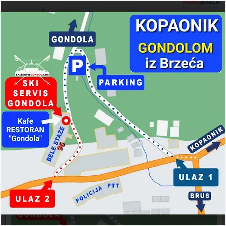 Apartment Kopaonik-gondola 100m Brzece